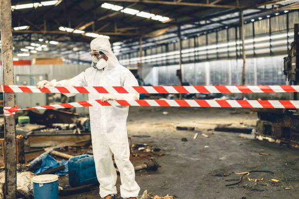 Professional Infectious Disease Decontamination technician working in Franklin, MI